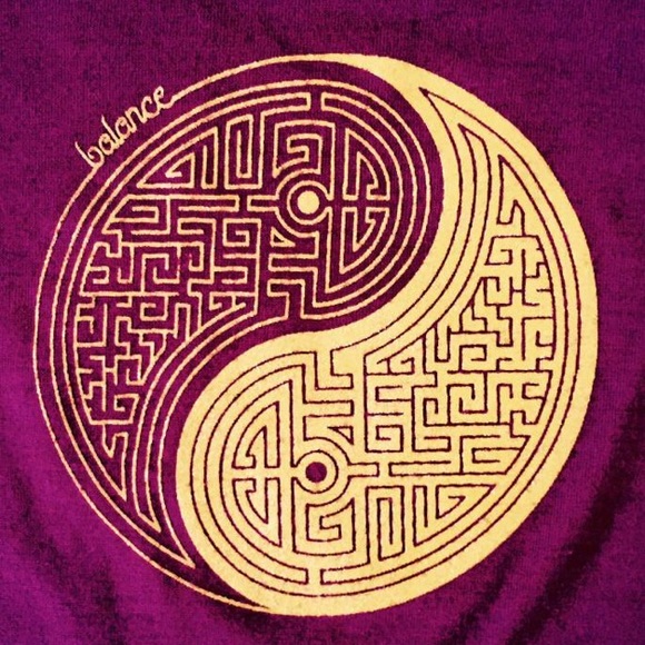 • {slightly Buddha} Maroon Balance Yoga Tank • - Picture 4 of 5